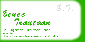 bence trautman business card